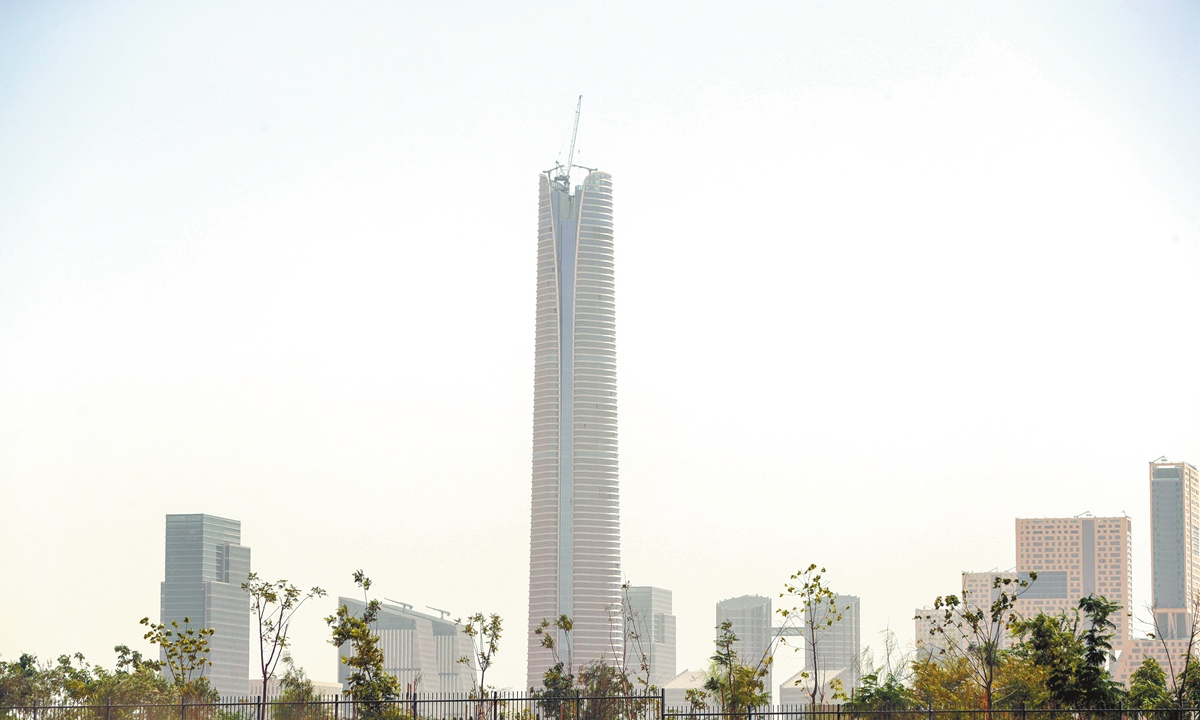 A view of the Iconic Tower at the new administrative capital of Egypt on  September 11, 2023 Photo: VCG