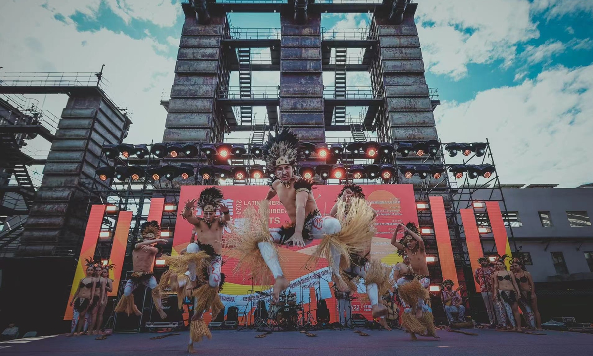 Performers at the festival in Beijing on Saturday  Photo: Courtesy of organizers