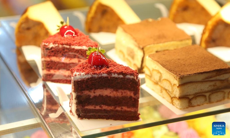 Desserts are pictured at a dessert expo in Tehran, Iran, Sept. 19, 2024. (Photo: Xinhua)