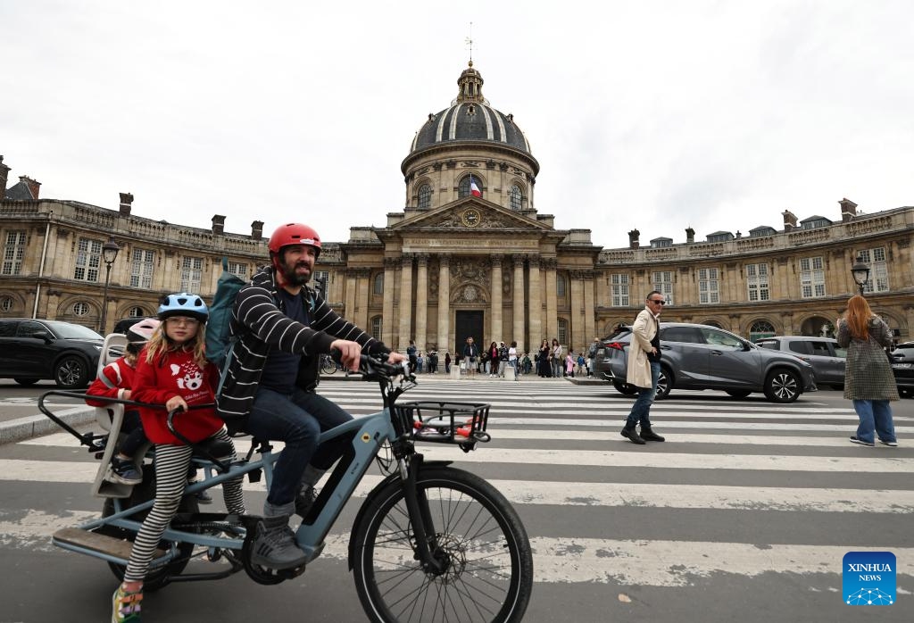 The Institut de France is pictured in Paris, France, Sept. 22, 2024. The two-day European Heritage Days kicked off here Saturday, during which nearly 20,000 historical sites in France were opened to the public for free. (Photo: Xinhua)