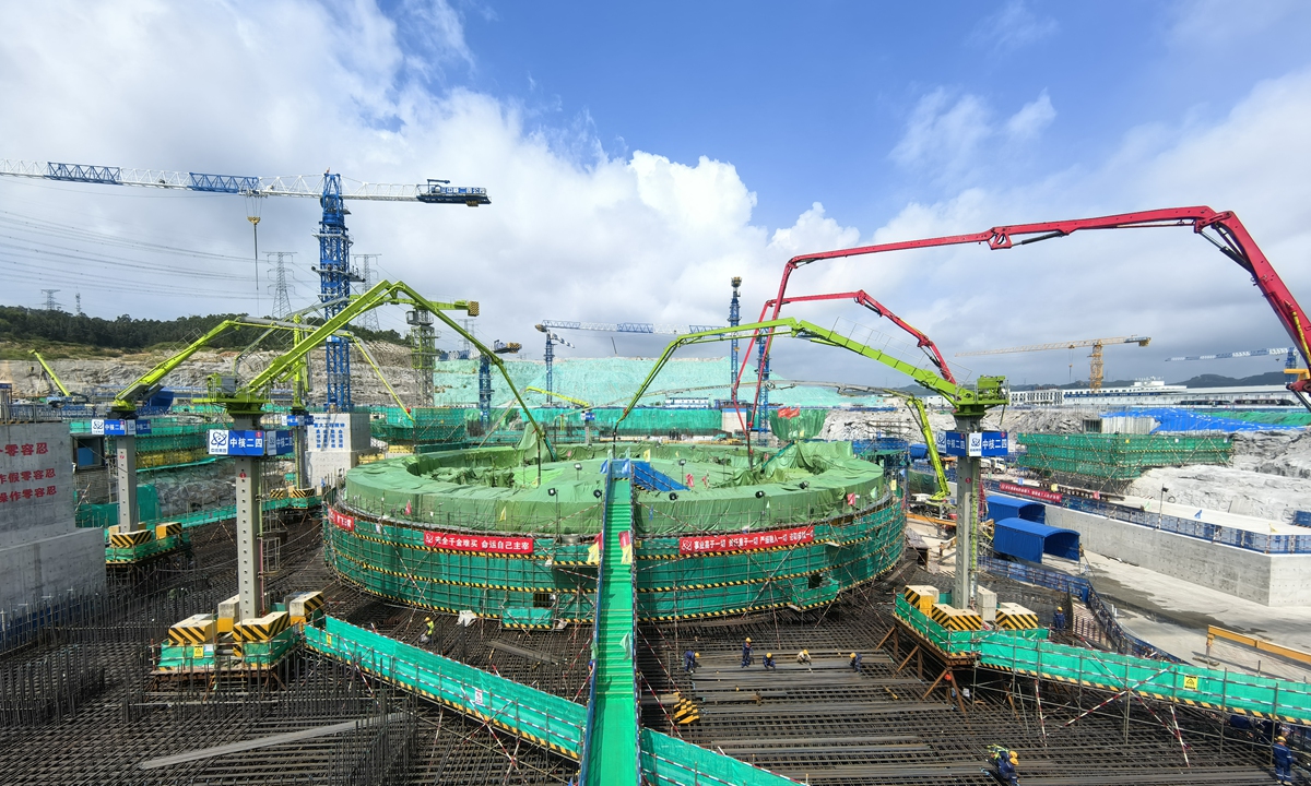 Construction site of Huanglong One unit 4 in Zhangzhou, East China's Fujian Province, September 27, 2024 Photo: Zhang Yiyi/GT