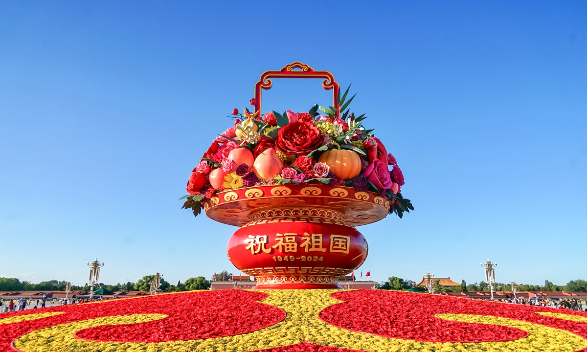 A view of flower basket themed 