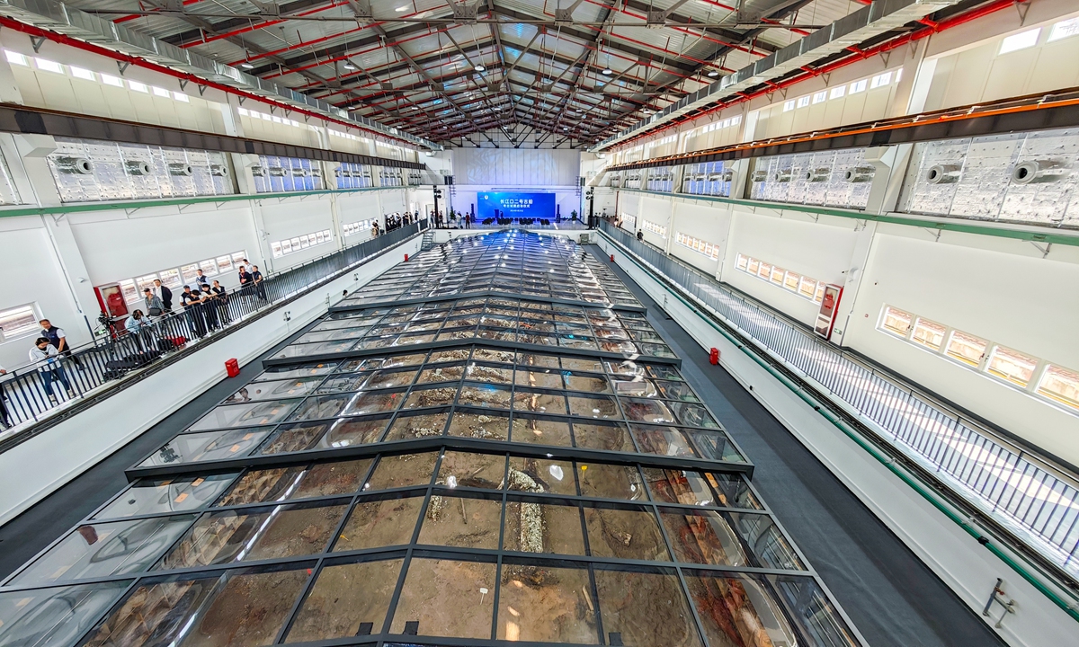 The archaeological preservation chamber Photo: Courtesy of Shanghai Museum