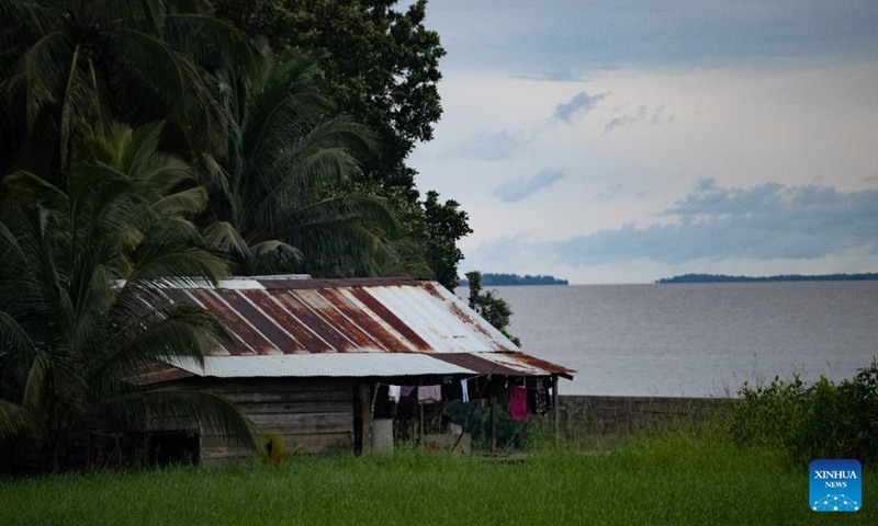 This photo shows a house in Rama Cay in South Caribbean Coast Autonomous Region, Nicaragua, Sept. 25, 2024. Rama Cay, an island located 15 kilometers south of Bluefields, is inhabited by about 2,000 people that live mainly on fishing. Photo: Xinhua