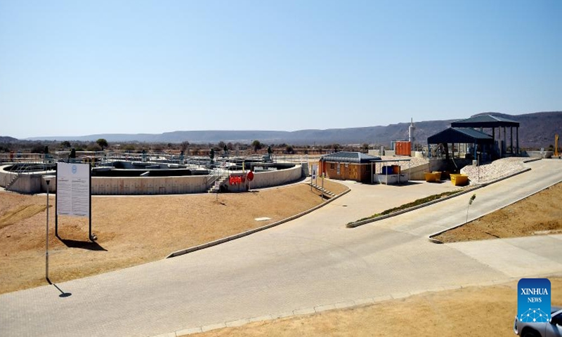 This photo taken on Oct. 2, 2024 shows the newly launched wastewater treatment plant in Moshupa village, Southern District, Botswana.

Botswana on Wednesday inaugurated the Moshupa Sanitation Scheme, a new wastewater treatment plant in Moshupa village, Southern District, aimed at enhancing public health and sanitation services. (Photo by Tshekiso Tebalo/Xinhua)