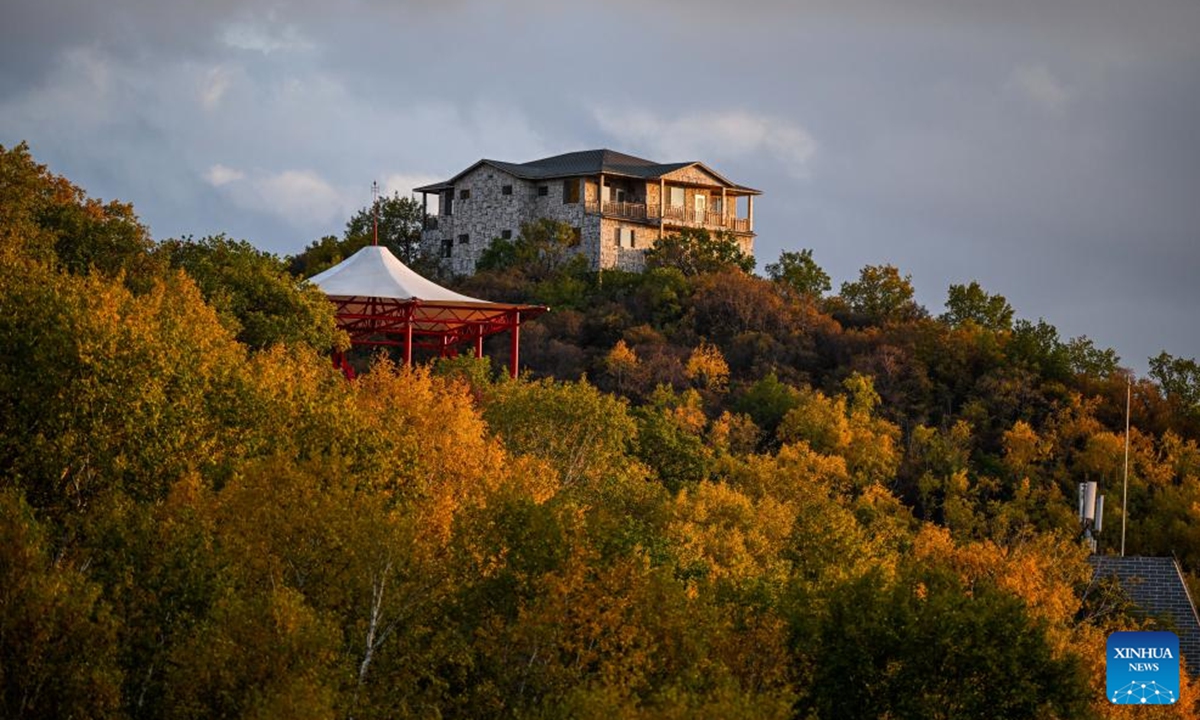 This photo taken on Oct. 6, 2024 shows the autumn scenery in Zhuozi County of Ulanqab, north China's Inner Mongolia Autonomous Region. (Photo: Xinhua)