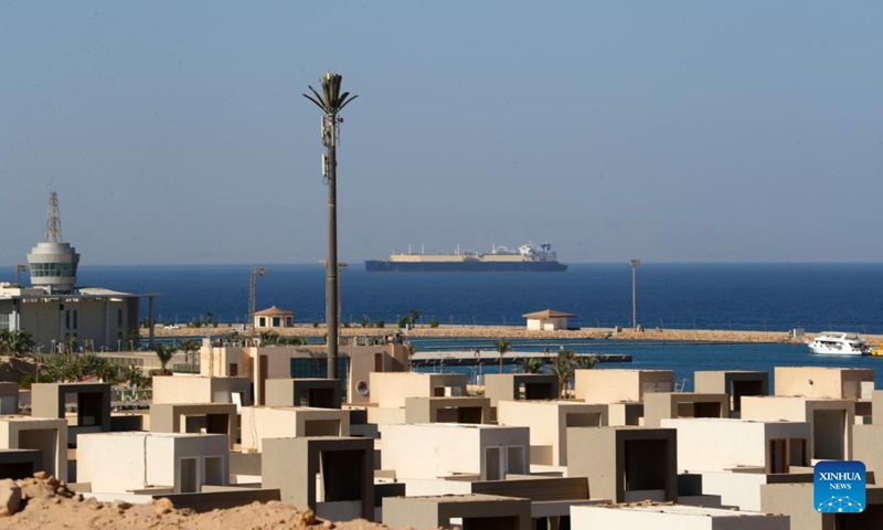 A ship sails on the Gulf of Suez, Egypt, on Oct. 8, 2024. Revenues of Egypt's Suez Canal dropped by 60 percent and the number of ships passing through the waterway decreased by 49 percent since the beginning of 2024, an Egyptian official said Sunday. (Photo: Xinhua)