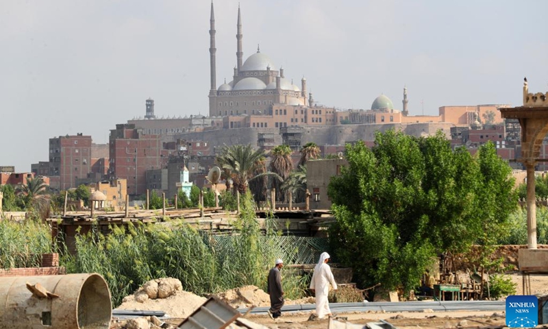 This photo taken on Oct. 10, 2024 shows a view of the Saladin Citadel in Historic Cairo, Egypt. Founded in the 10th century, Historic Cairo is one of the world's oldest Islamic cities, boasting many renowned mosques, old markets and streets, and monuments. It was inscribed on UNESCO's World Heritage List in 1979, becoming a famous tourist attraction. (Photo: Xinhua)