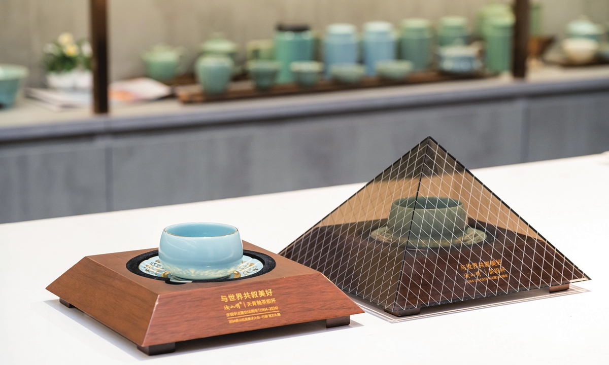 The Tianqing tea cup produced by the brand Rushanming Photo: Chen Tao/GT