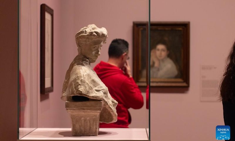 People visit the exhibition Long Live Impressionism! during the press preview at the Van Gogh Museum in Amsterdam, the Netherlands, Oct. 9, 2024. The exhibition is held to celebrate the 150th anniversary of Impressionism, featuring masterpieces by renowned Impressionists of the late 19th century. (Photo: Xinhua)