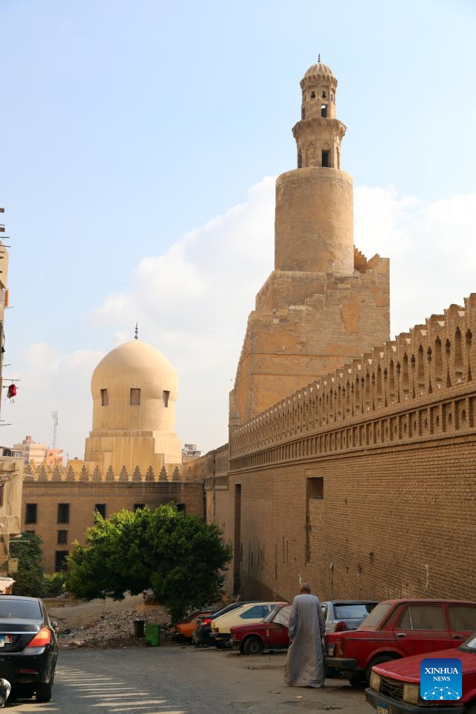 This photo taken on Oct. 10, 2024 shows a view of the Historic Cairo, Egypt. Founded in the 10th century, Historic Cairo is one of the world's oldest Islamic cities, boasting many renowned mosques, old markets and streets, and monuments. It was inscribed on UNESCO's World Heritage List in 1979, becoming a famous tourist attraction. (Photo: Xinhua)