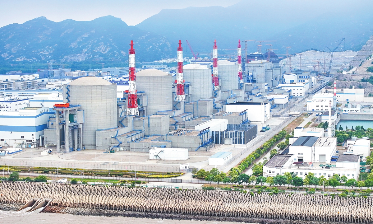 A view of the Tianwan Nuclear Power Plant in Lianyungang, East China's Jiangsu Province Photo:VCG