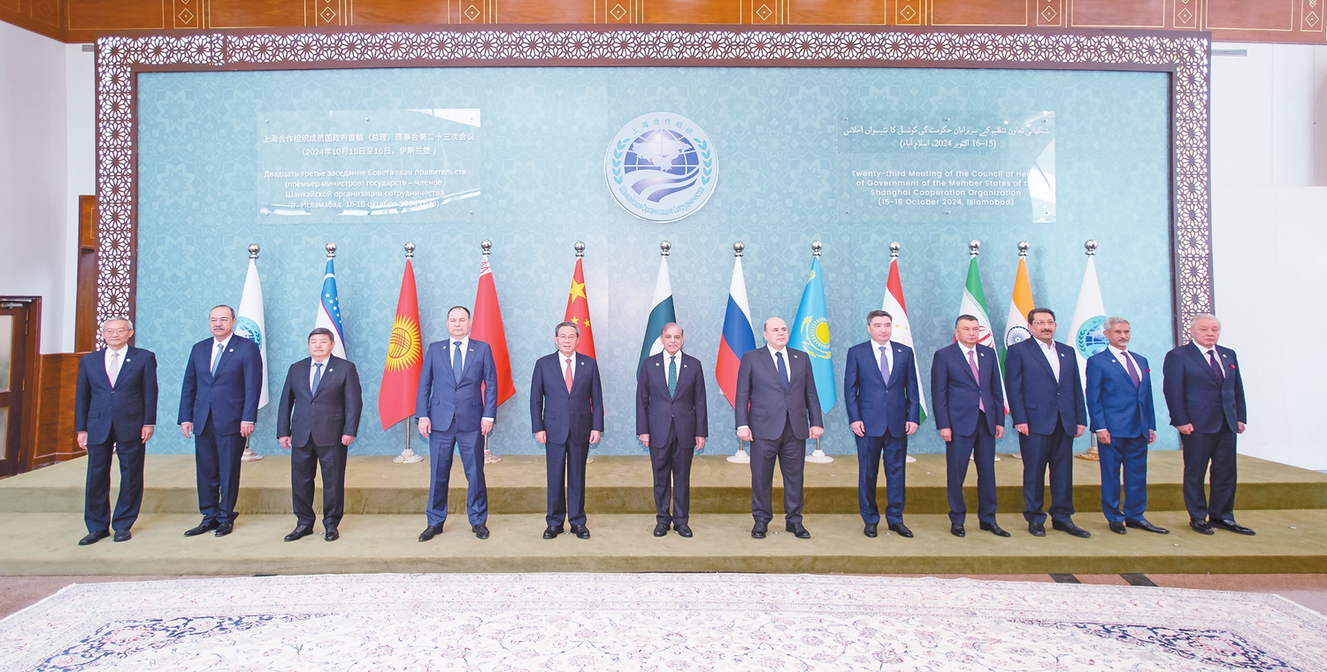 Chinese Premier Li Qiang attends the 23rd Meeting of the Council of Heads of Government of Member States of the Shanghai Cooperation Organisation (SCO) in Islamabad, Pakistan, on October 16, 2024. Photo: Xinhua 