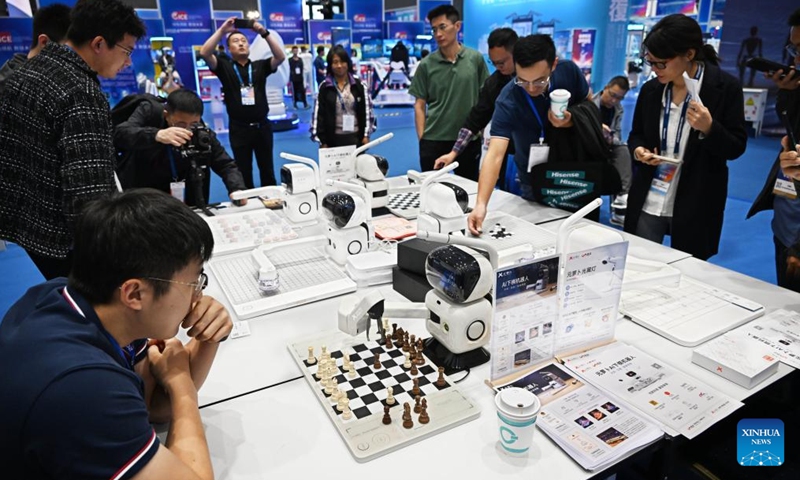 People visit the 2024 China International Consumer Electronics Exposition in Qingdao, east China's Shandong Province, Oct. 18, 2024. The expo kicked off here on Friday. (Photo: Xinhua)