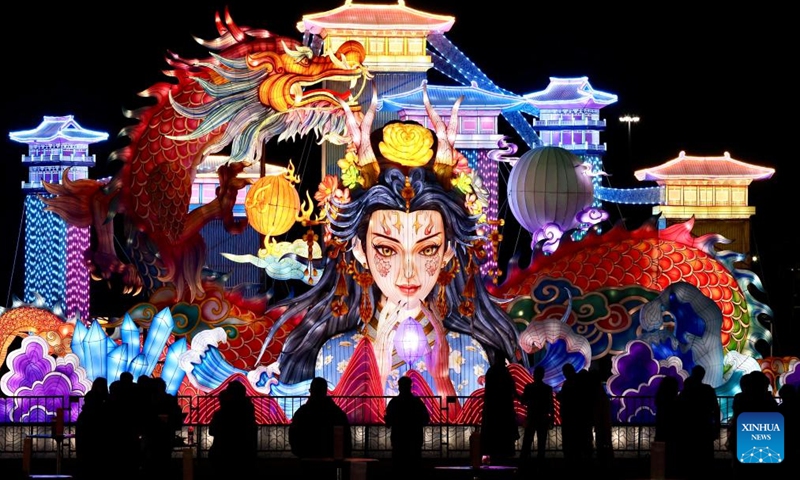 People visit the 2024 Los Angeles Lantern Art Expo in Arcadia, Los Angeles County, California, the United States, on Oct. 17, 2024. (Photo: Xinhua)