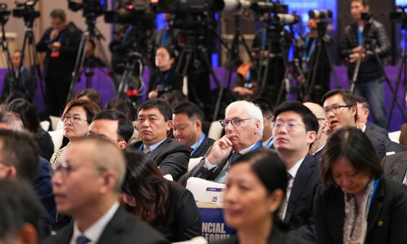 Participants attend the Annual Conference of Financial Street Forum 2024 in Beijing, capital of China, Oct. 18, 2024. The Annual Conference of Financial Street Forum 2024 opened here on Friday. (Photo: Xinhua)