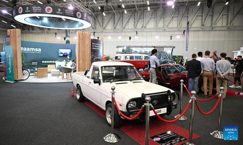 People attend the South African Auto Week in Cape Town, South Africa, Oct. 17, 2024. The event was held from Oct. 15 to 18 in Cape Town under the theme Reimagining the Future, Together: Celebrating 100-Years of Automotive Heritage, Passion, Resilience, and Ingenuity. (Photo: Xinhua)