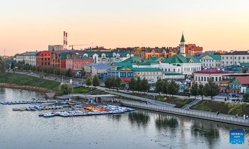 This photo taken on Sept. 26, 2024 shows a city view of Kazan, Russia. Kazan is the capital city of Russia's Republic of Tatarstan. (Photo: Xinhua)