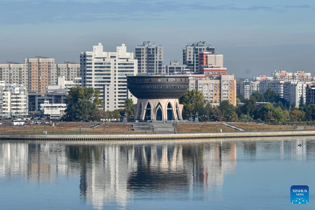 This photo taken on Sept. 26, 2024 shows a city view of Kazan, Russia. Kazan is the capital city of Russia's Republic of Tatarstan. (Photo: Xinhua)