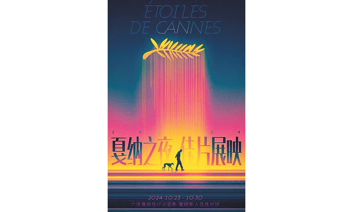 A poster of the 4th edition of étoiles de Cannes Photo: Courtesy of the Embassy of France