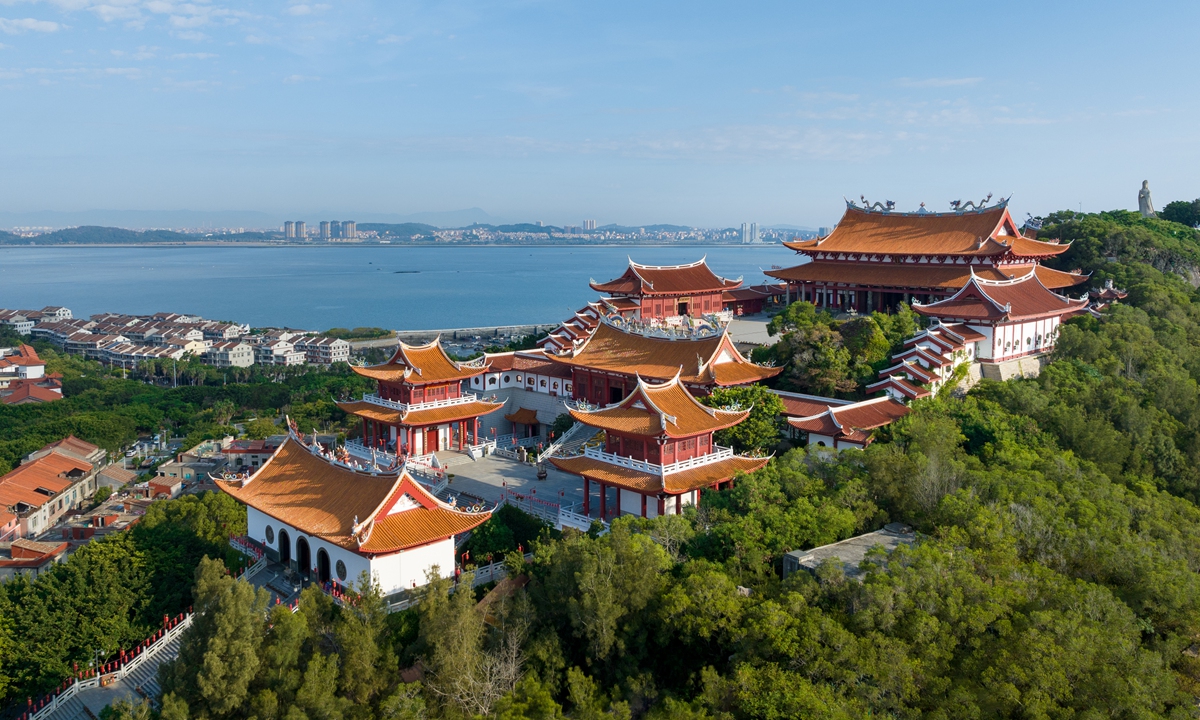 A Mazu cultural park located on Meizhou Island, East China's Fujian Province Photo: VCG