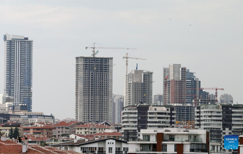 Photo taken on Oct. 28, 2024 shows residential buildings in Ankara, Türkiye. Falling prices and a rise in investment potential have sparked a resurgence in Türkiye's housing market amid an improvement in the country's economic indicators, industry insiders said. (Photo: Xinhua)