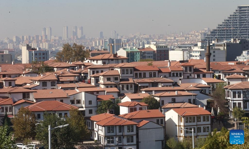 Photo taken on Oct. 28, 2024 shows residential buildings in Ankara, Türkiye. Falling prices and a rise in investment potential have sparked a resurgence in Türkiye's housing market amid an improvement in the country's economic indicators, industry insiders said. (Photo: Xinhua)