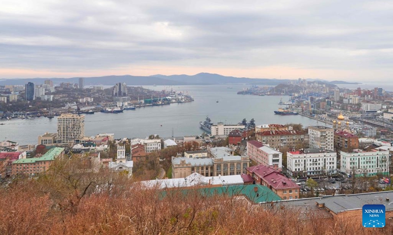 This photo taken on Oct. 29, 2024 shows a late-autumn scene in Vladivostok, Russia. (Photo: Xinhua)