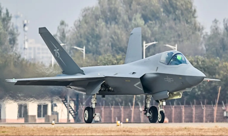 The J-35A medium-sized multirole stealth fighter jet of the Chinese People’s Liberation Army (PLA) Air Force is set to make debut at Airshow China 2024 in Zhuhai, South China’s Guangdong Province from November 12 to 17, 2024. Photo: Courtesy of the PLA Air Force