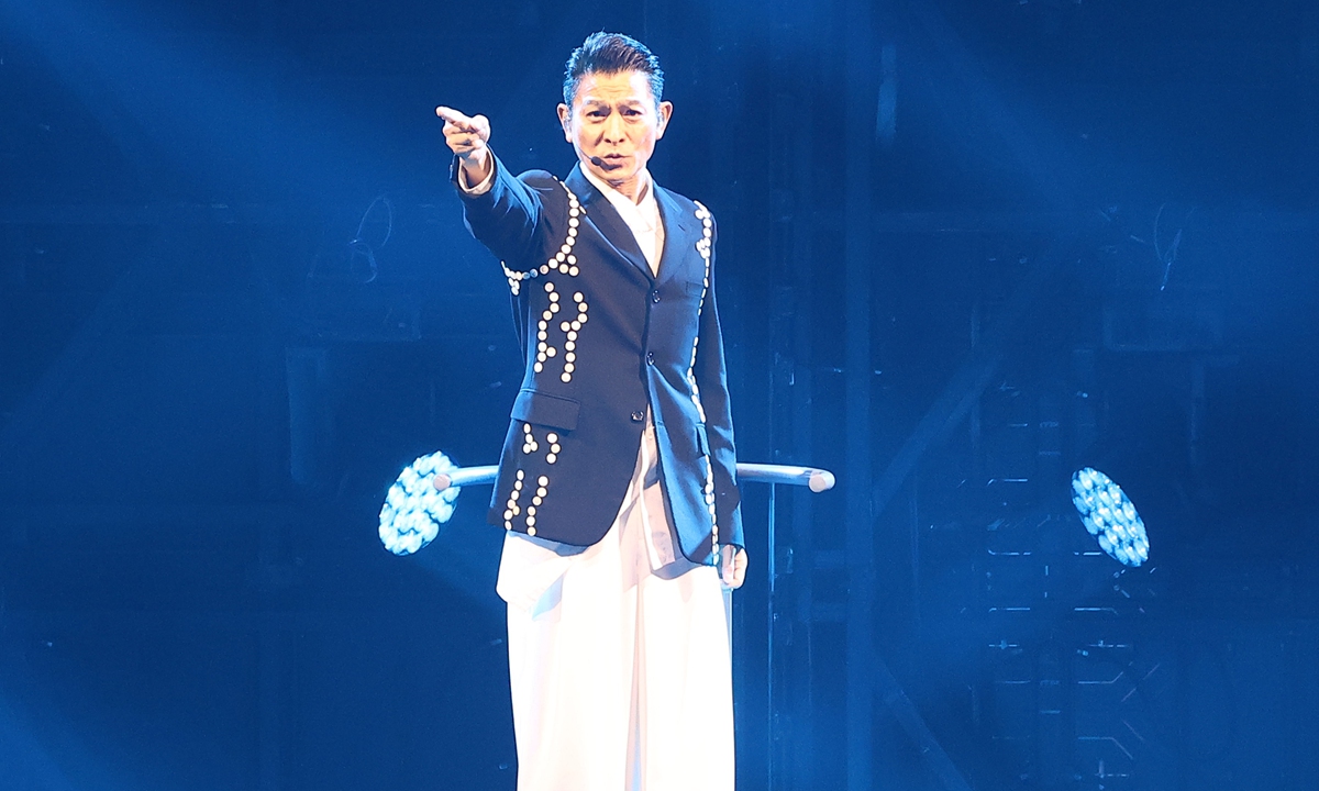 Hong Kong singer Andy Lau held a concert at the Taipei Arena on November 1, 2024. Photo: IC