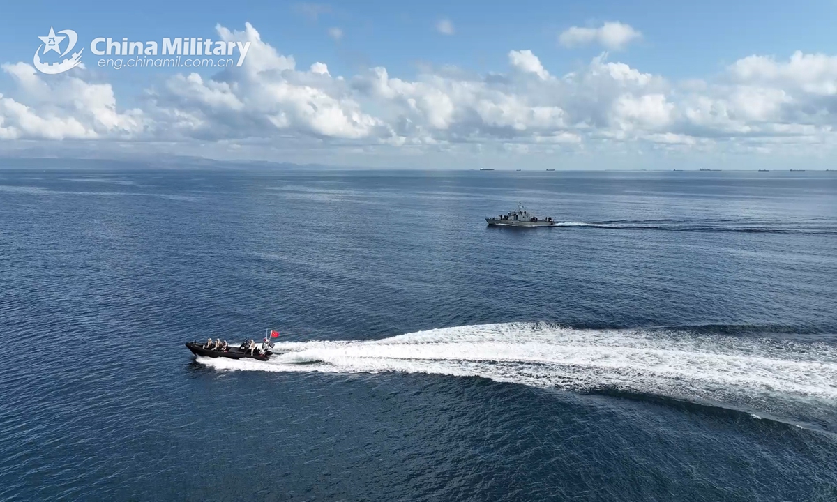 The Chinese PLA support base in Djibouti carries out a three-day joint training of Cooperation-2024.10. FAD with the Djiboutian army from October 26th to 28th, 2024. The training, themed on joint anti-terrorism military operation, consisted of land phase and sea phase, and involved more than 300 soldiers, five boats, and 40 armored vehicles, artilleries, logistic vehicles. Both sides' participants conducted such training subjects as fire strike, armed escort, and counter-piracy. (Photo: China Military Online)