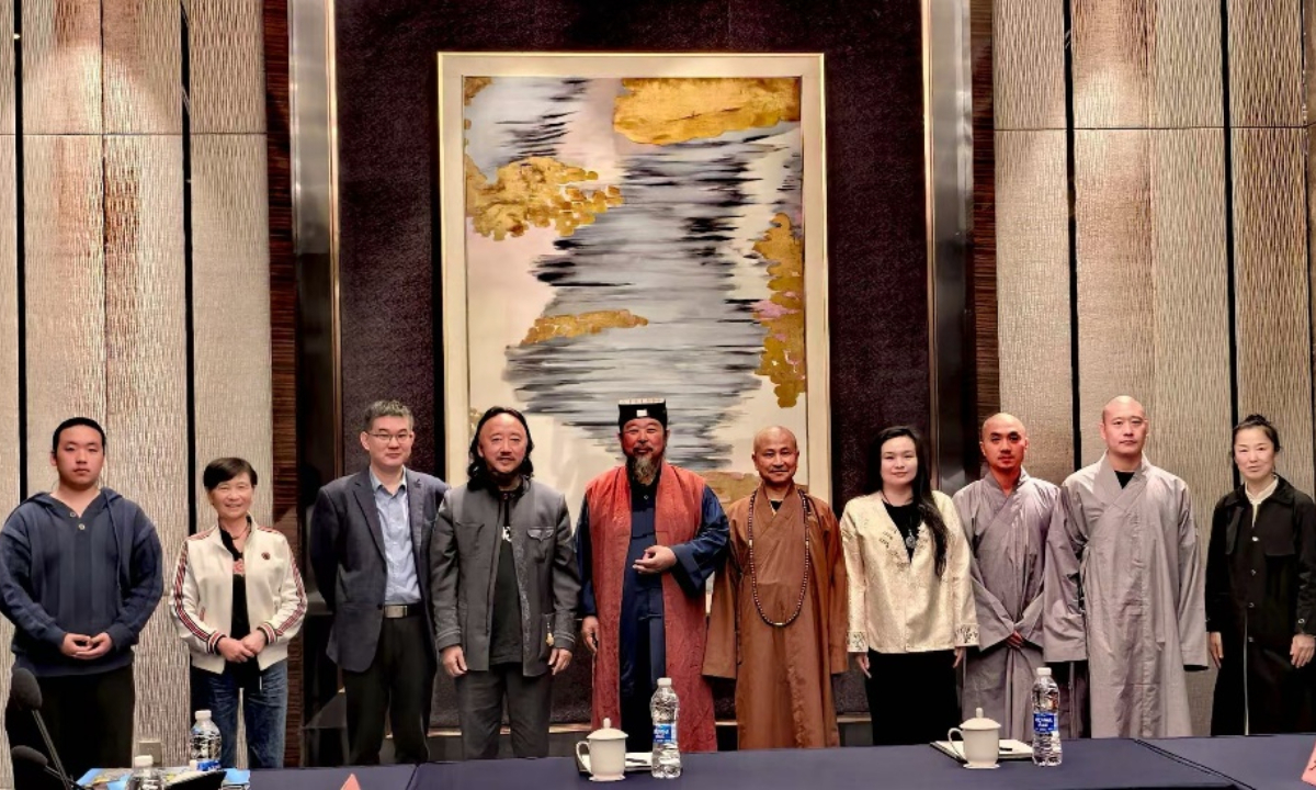 Representatives of the Seven Great Wuxia Sects in China gather in Yuanhua, Zhejiang Province, on October 7, 2024, to recall Jin Yong’s contributions to promoting Chinese martial arts. Photo: Courtesy of Chinese Studies of Literature on Martial Heroes