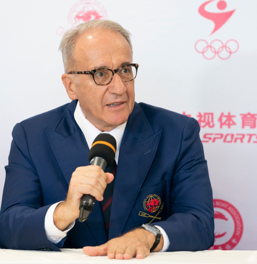 Claudio Schermi, president of the International Dragon Boat Federation  Photo: Courtesy of the Chinese Dragon Boat Association