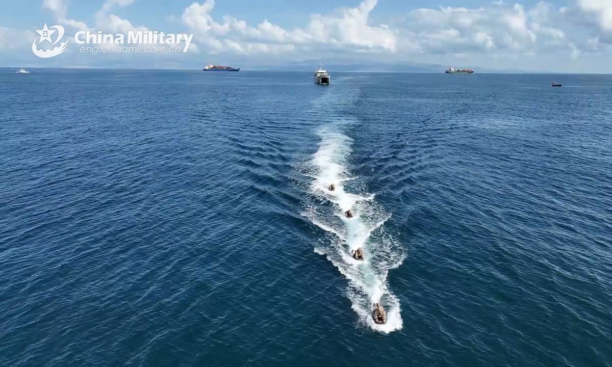 The Chinese PLA support base in Djibouti carries out a three-day joint training of Cooperation-2024.10. FAD with the Djiboutian army from October 26th to 28th, 2024. The training, themed on joint anti-terrorism military operation, consisted of land phase and sea phase, and involved more than 300 soldiers, five boats, and 40 armored vehicles, artilleries, logistic vehicles. Both sides' participants conducted such training subjects as fire strike, armed escort, and counter-piracy. (Photo: China Military Online)