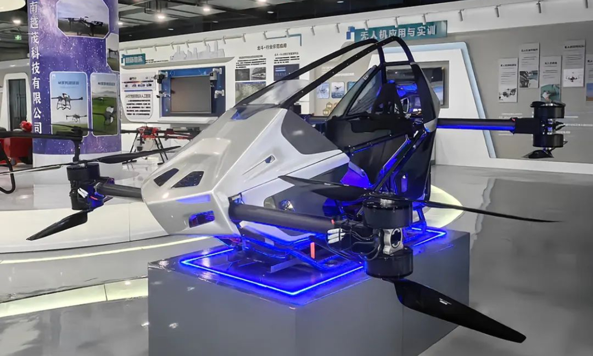 China's first fully electric single-seater flying 'go-kart' is set for production in March 2025. Photo: the Science and Technology Daily