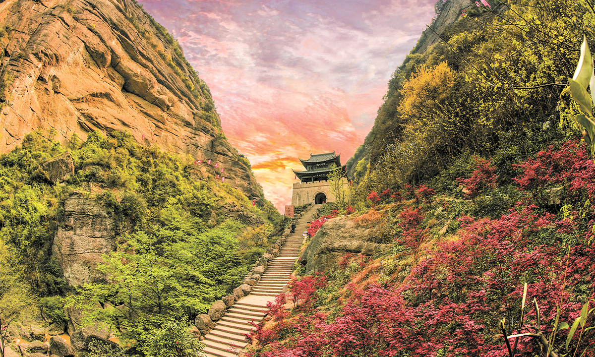 The Jianmenguan scenic spot in Guangyuan, Southwest China's Sichuan Province Photo: Courtesy of the publicity department of Jiange county, Sichuan Province