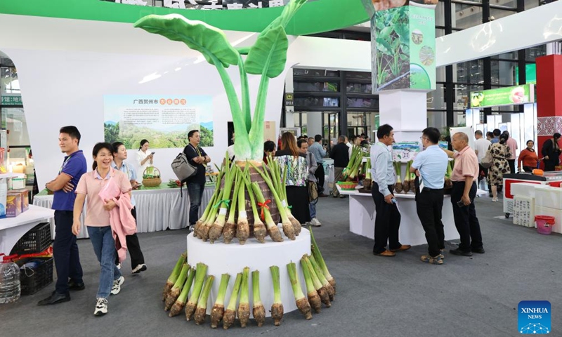 People visit the 2024 Guangxi International Agricultural Expo in Nanning, south China's Guangxi Zhuang Autonomous Region, Nov. 8, 2024.  (Photo: Xinhua)