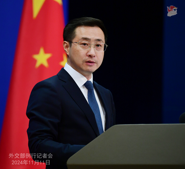 Chinese Foreign Ministry spokesperson Lin Jian Photo: Chinese Foreign Ministry