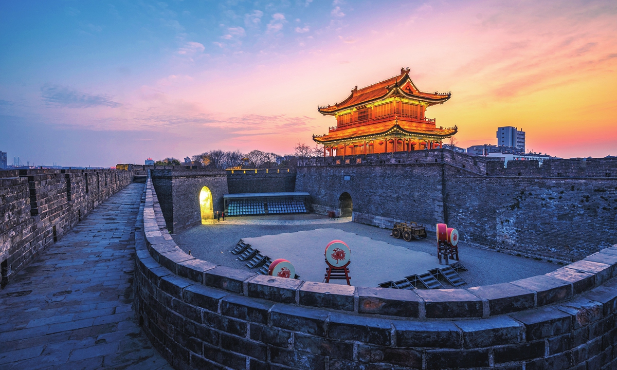 A view of the Jingzhou City Wall, Jingzhou, Central China's Hubei Province Photos: Courtesy of Jingzhou Cultural and Tourism Bureau 