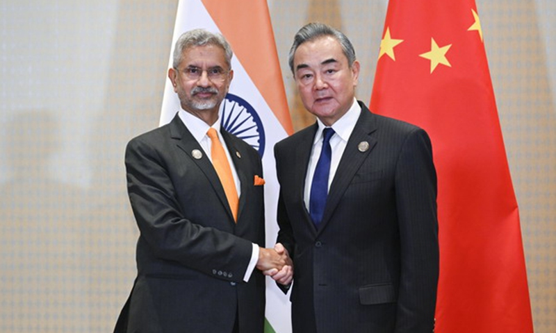 Chinese Foreign Minister Wang Yi meets with Indian External Affairs Minister Subrahmanyam Jaishankar on the sidelines of the G20 Summit in Rio de Janeiro, Brazil on November 18, 2024. Photo: fmprc.gov.cn

