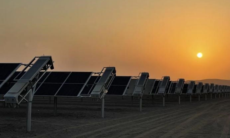 A 406 MW photovoltaic project in Red Sea New City, Saudi Arabia, with module products provided by LONGi.