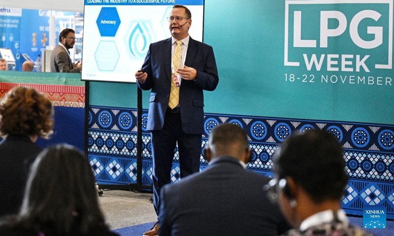 People attend an interactive meeting during the LPG Week 2024 in Cape Town, South Africa, on Nov. 20, 2024. (Photo by Xabiso Mkhabela/Xinhua)