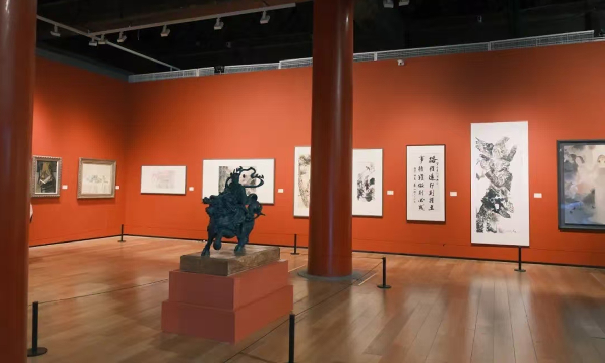 Inside the exhibition hall Photo: Courtesy of Chinese National Academy of Arts