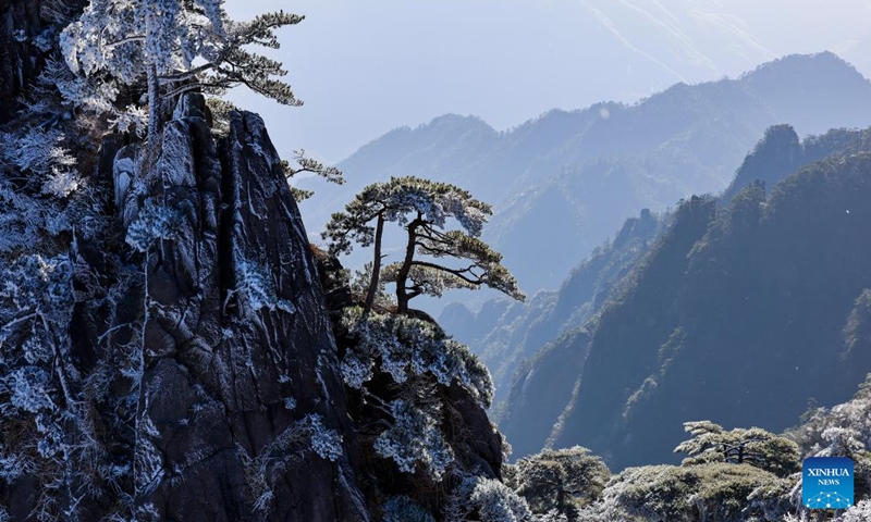 The scenery of Huangshan Mountain is seen in east China's Anhui Province, Nov. 26, 2024. (Photo: Xinhua)