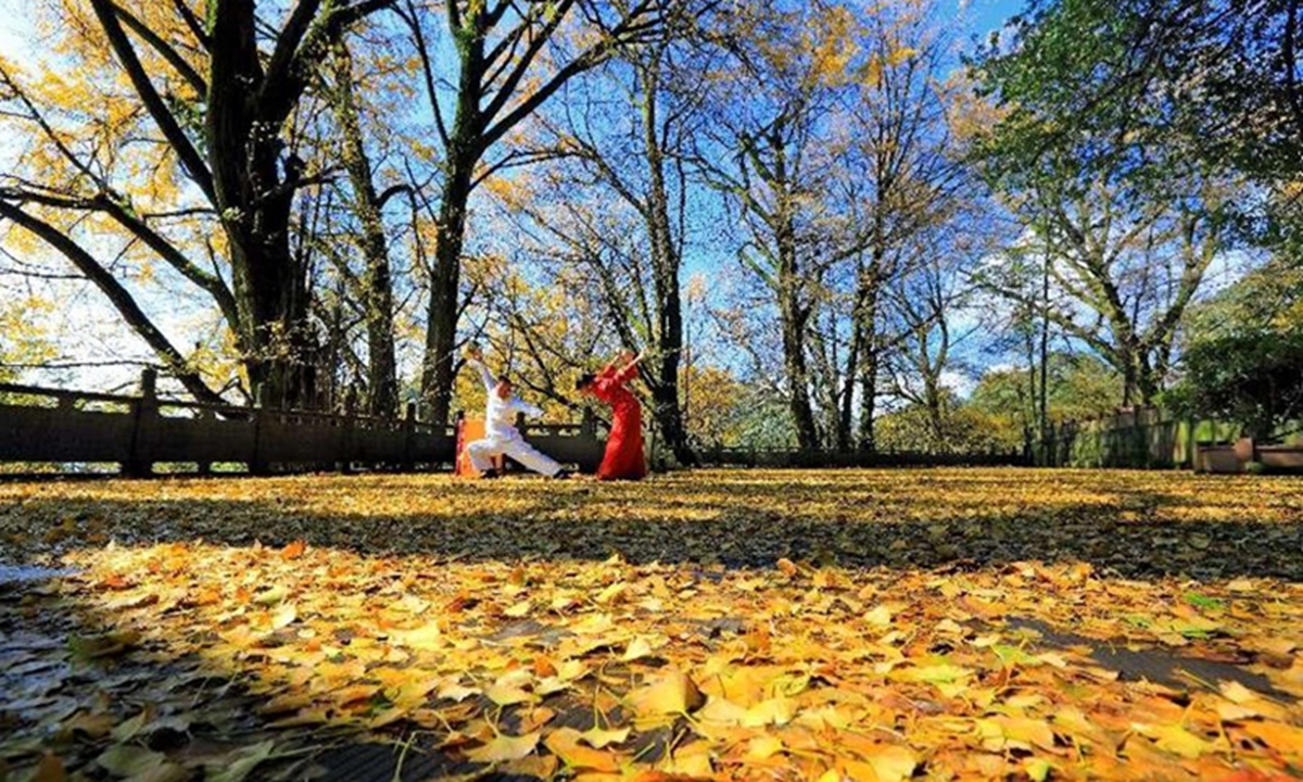 Autumn Colors of Mengding Mountain