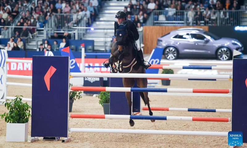 A rider participates in the 2024 Madrid Horse Week at IFEMA in Madrid, Spain, on Nov. 30, 2024. Photo: Xinhua