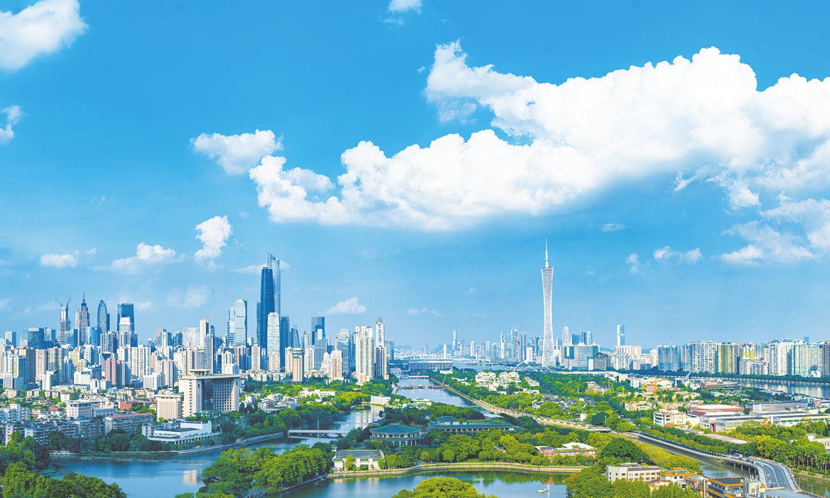 A view of Dongshan Lake Park in Guangzhou, South China's Guangdong Province. Photo: VCG