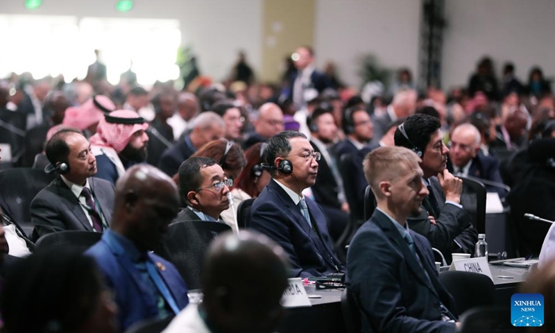 Guests attend the opening ceremony of the 16th Conference of the Parties (COP16) to the United Nations Convention to Combat Desertification (UNCCD) in Riyadh, Saudi Arabia, Dec. 2, 2024. (Photo: Xinhua)