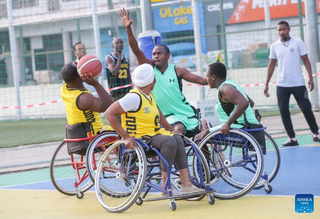 Persons with disabilities play a wheelchair basketball game to mark the International Day of Persons with Disabilities in Dar es Salaam, Tanzania, on Dec. 2, 2024. (Photo: Xinhua)