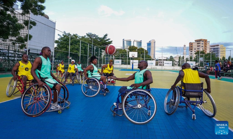 Persons with disabilities play a wheelchair basketball game to mark the International Day of Persons with Disabilities in Dar es Salaam, Tanzania, on Dec. 2, 2024. (Photo: Xinhua)